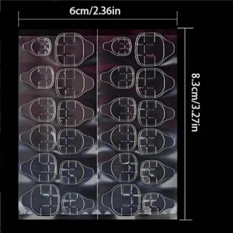 Description Picture 6 of item240pcs Nail Jelly Glue Double Sided False Nail Art Adhesive Tape Glue Sticker Fake Nail Glue Super Viscous
