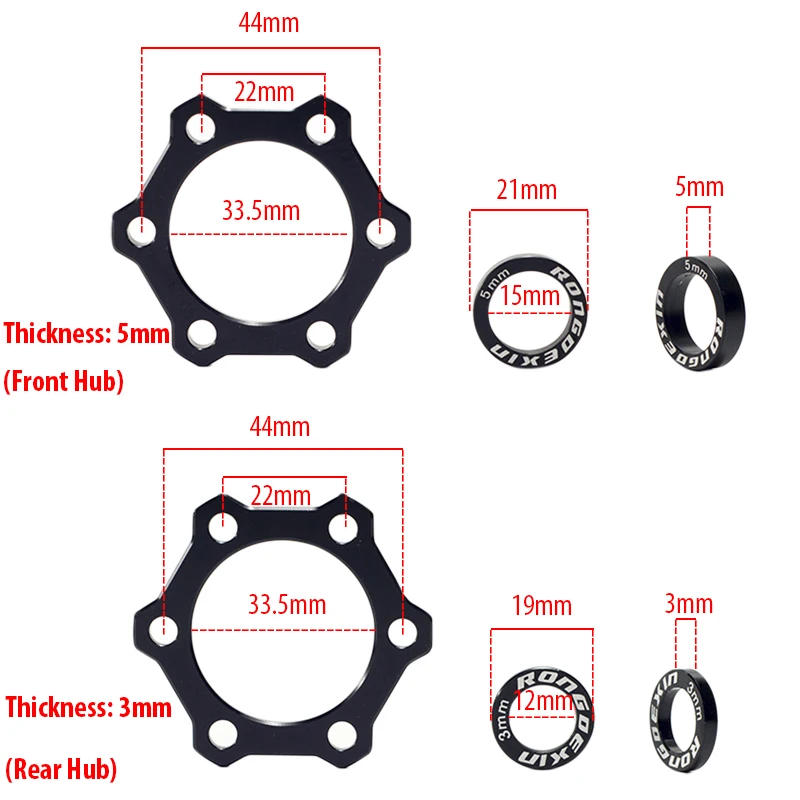 Description Picture 3 of itemBike Front Rear Bicycle Boost Hub Conversion Adapter Washers Spacers 100mm to 110mm / 142mm to 148mm
