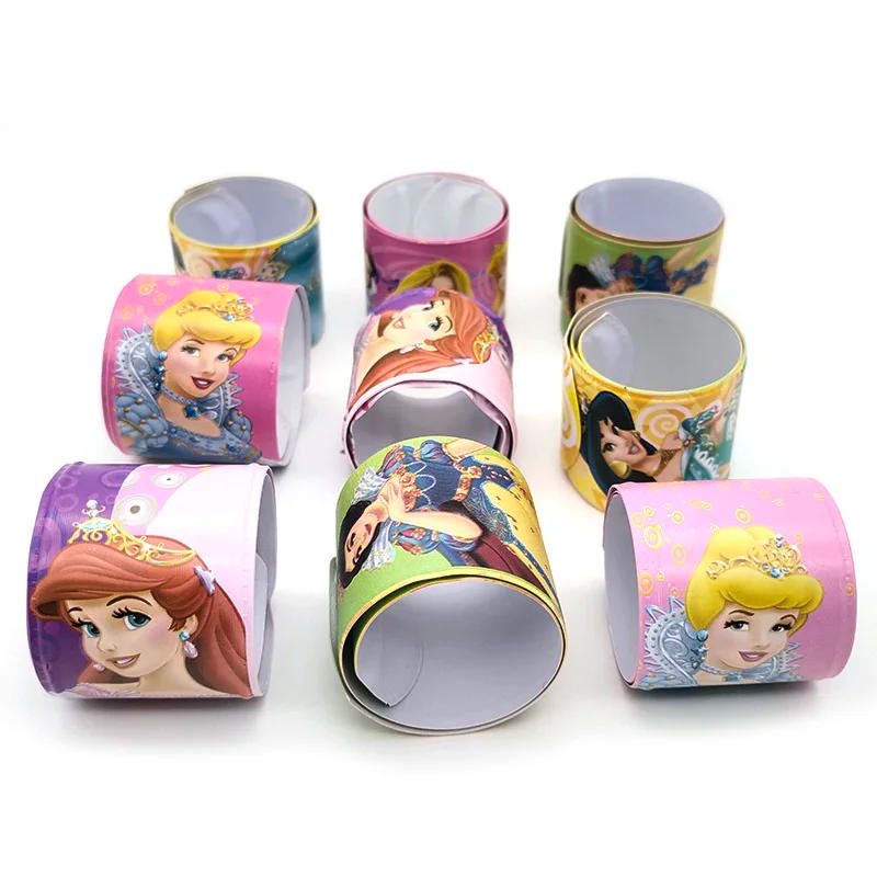 Description Picture 4 of item10PCS Disney Princess Party Favor Slap Bracelet Girl Happy Birthday Gift Frozen Party Souvenir Cute Giveaway