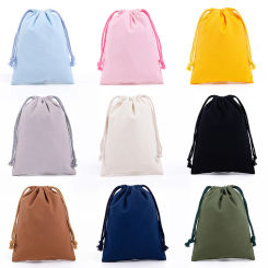 Drawstring bag Color Jewelry bag Cotton Tote organizer Portable Handbags Canvas Grocery Shopping bag foldable Travel Storage Bag