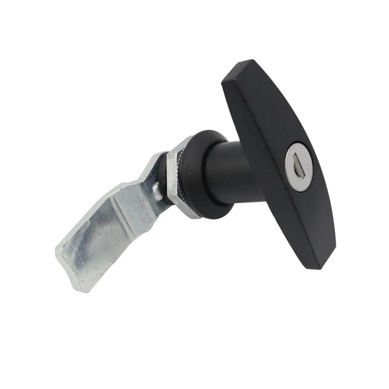 Description Picture 6 of itemHandle Lock Rear Fixing T Zinc Alloy Tool Box Garage Door T Lock With Key Industrial Cabinet Lock For Trailer Caravan Canop//