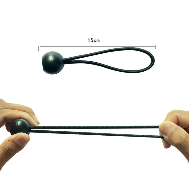 Description Picture 6 of item50Pcs Ball Bungee Cords with Elastic String Cargo Tie Down Cords Tarp Canopy Bungee Balls for Outdoor Indoor Activities