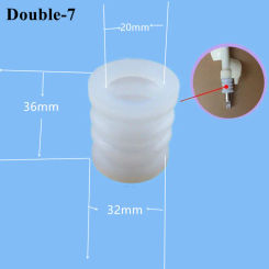 Elastic Sealing Ring Of Mixing Shaft Spare Parts For YKF Soft Serve Ice Cream Machines White Corrugated Sleeve Accessories 4 PCS