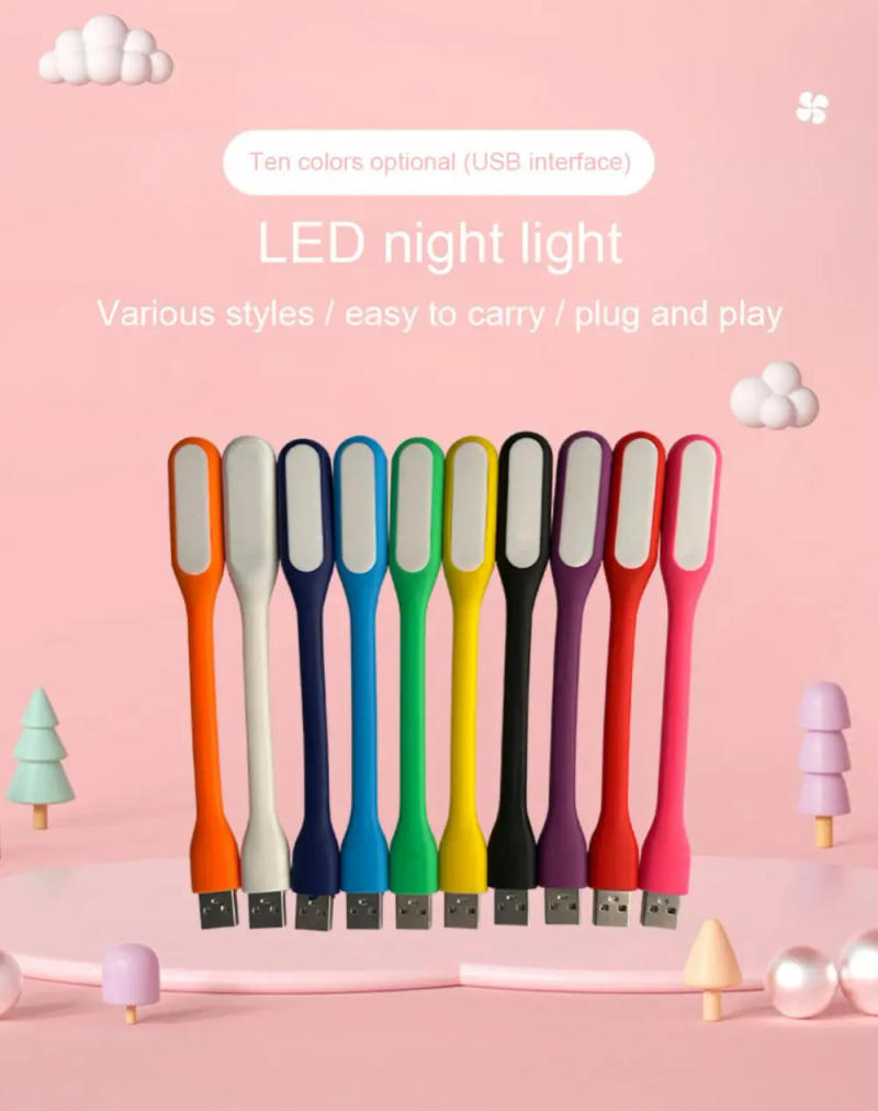 Description Picture 6 of itemPortable USB LED Mini Book Reading Light Lamp Travel Table Lamp PC Computer Laptop Notebook Flexible Bendable Night Light