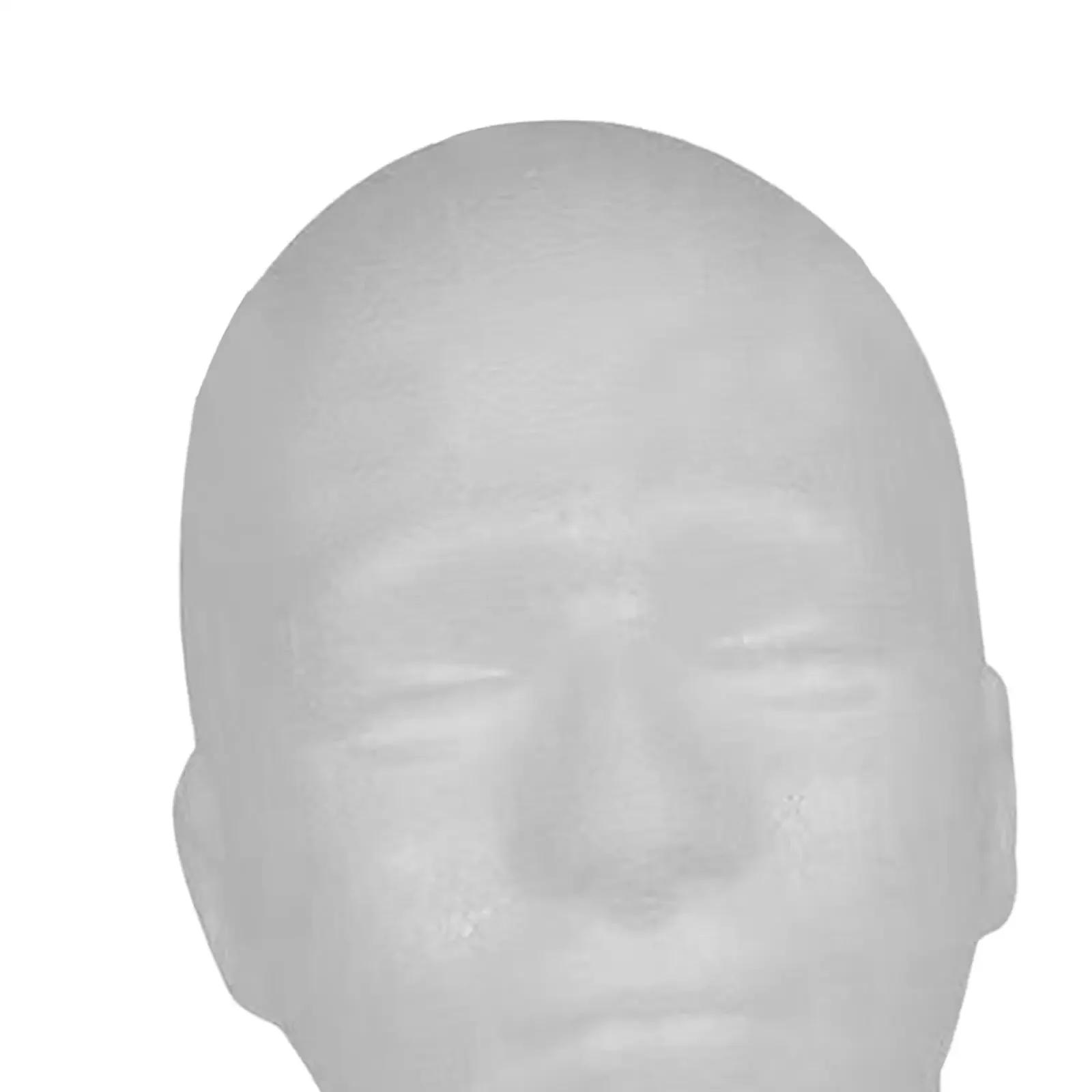 Description Picture 6 of itemStyrofoam Wig Head White Portable Multi Functional Hairpieces Stand Holder Mannequin Manikin Head Wig Stand for Props Home