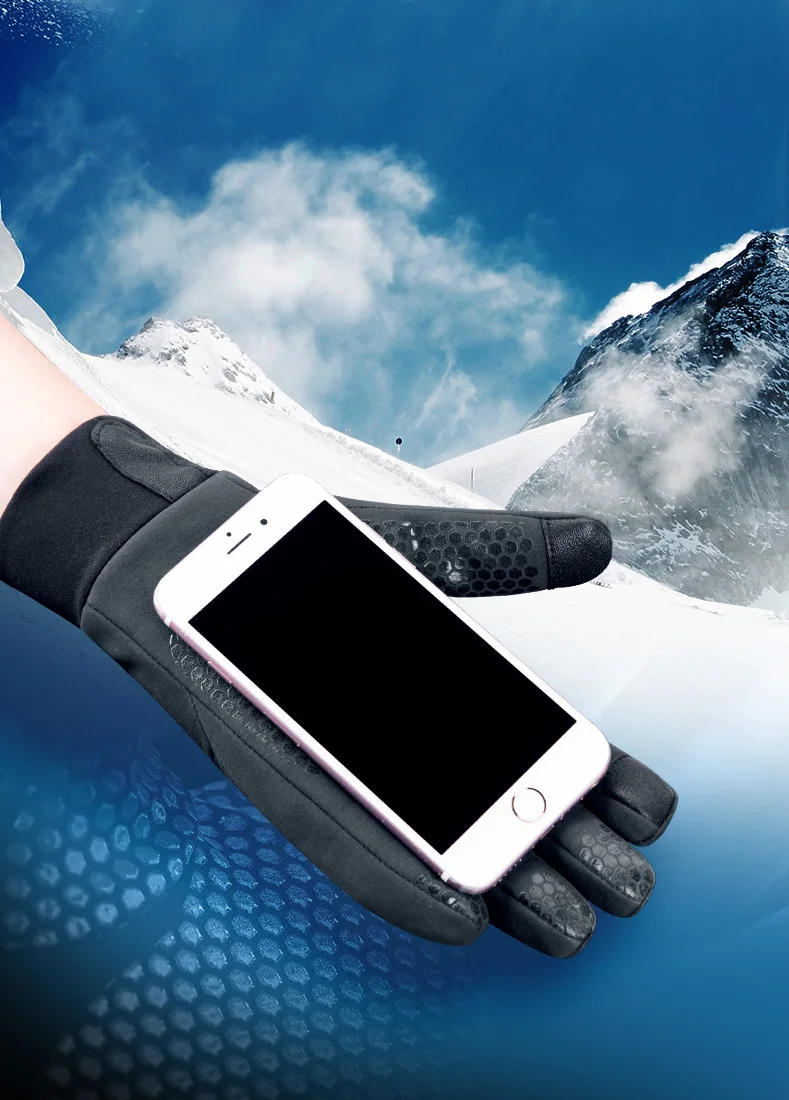 Description Picture 6 of itemNaturehike Outdoor Hiking Sport Gloves Keeping Warm Soft Anti-slip Touch Screen Cycling Full Finger Gloves