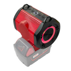 Bluetooth Speaker Stero Player Cordless Loudspeaker Amplifier for Milwaukee 18V Li-ion Battery With USB Party Outdoor(no battery