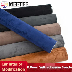 Self-adhesive Suede Synthetic Leather Cloth for Car Interior Door Velvet Fabrics Elasticity Suede Leather Repair Patch Stickers