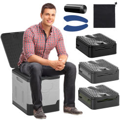 Portable Folding Toilet for Camping Travel Folding Car Emergency Toilet with Cover Seat Toilet Reusable Toilet for Adults Kids