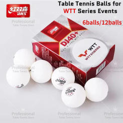 DHS DJ40+ Ping Pong Balls 6/12 Balls 3 Stars Professional Table Tennis Balls DHS WTT Ball ABS New Material for Competition