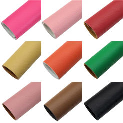 Solid Color Litchi Faux Synthetic Leather For DIY Bows Handbags Earring Sewing Craft Faux Leather Fabric Roll,1Yc35812