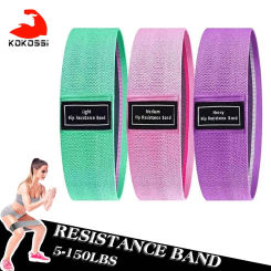 KoKossi Durable Hip Circle Band Yoga Anti-slip Gym Fitness Rubber Band Exercise Braided Elastic Band Hip Lifting Resistance Band