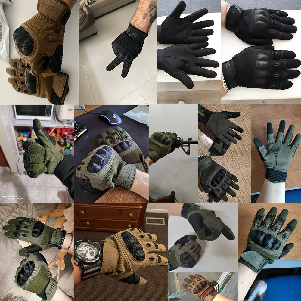 Description Picture 3 of itemMen Full Finger Tactical Touch Screen Gloves Outdoor Hiking Riding Cycling Bike Skiing Training Climbing Airsoft Hunting Mittens
