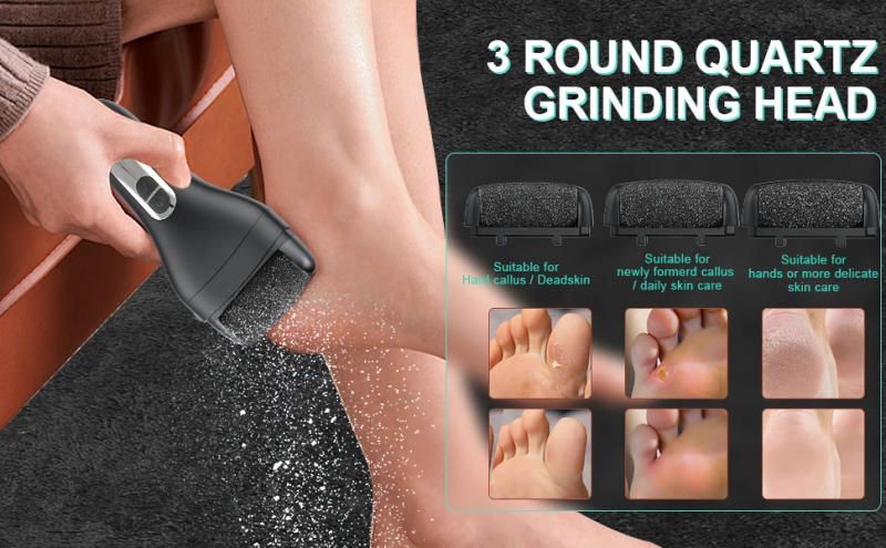 Description Picture 3 of itemElectric Foot Callus Remover Foot Care File Heels Dead Skin Pedicure Tool Electronic Foot Grinder and Replacement Sandpaper