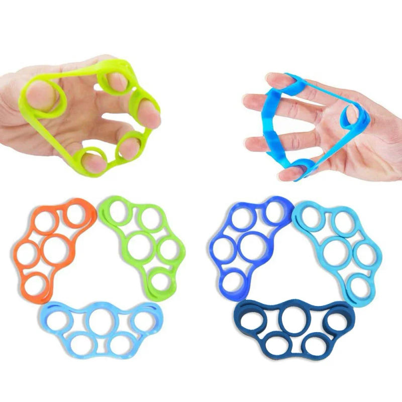 Description Picture 3 of itemHand Gripper Silicone Finger Expander Exercise Hand Grip Wrist Strength Trainer Finger Exerciser Resistance Bands Fitness