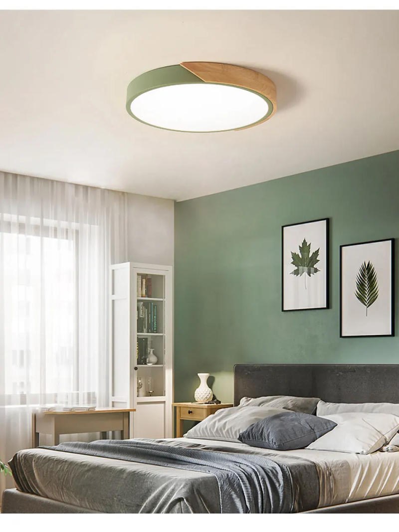 Description Picture 5 of itemModern LED Ceiling Light Wood For Room Decoration Bedroom Lamp Corridor Balcony Lighting Living Room Chandelier Lights 110V 220V