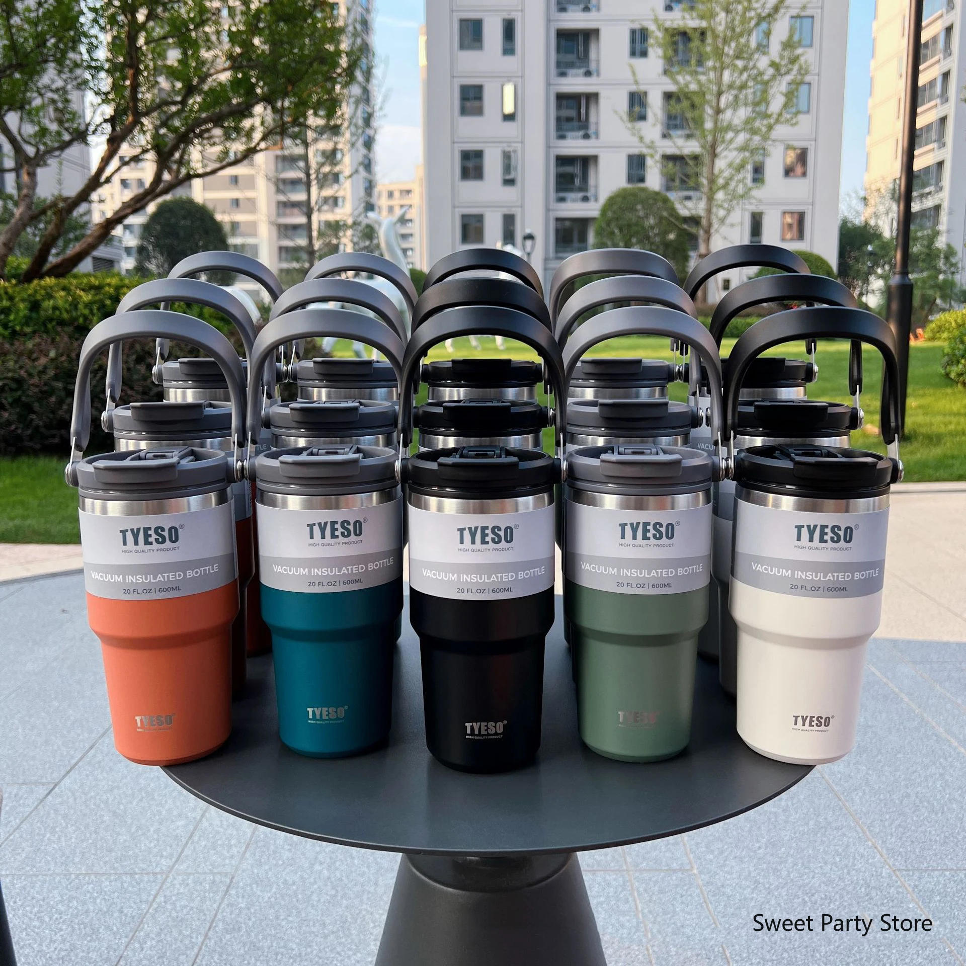 Description Picture 3 of itemTyeso 600/750/900/1050/1200ML Stainless Steel Thermo Bottle Car Coffee Cup Tumbler Cold And Hot Thermos Mug Travel Insulated Mug
