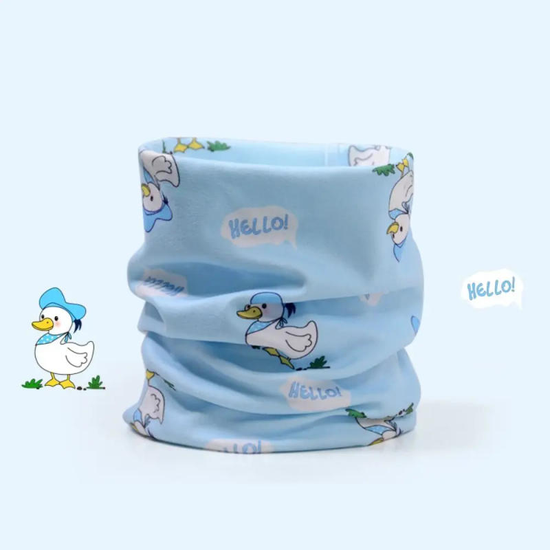 Description Picture 6 of itemBib Baby Thermal Neck Warmer Windproof Coldproof Thickened Boys Girls Scarf Snap Fastener Neckerchief Ski Snowing Scarf