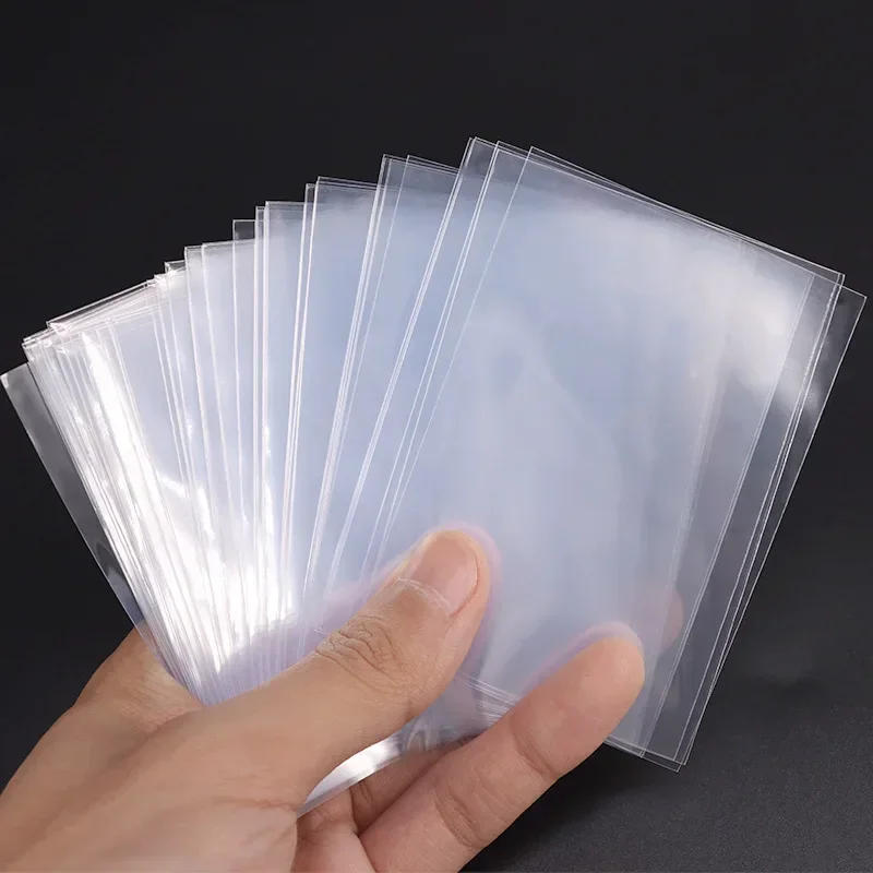 Description Picture 2 of item100pcs/set Various Sizes Transparent Card Sleeves Magic Card Game Tarot Poker Cards Protector Board Game Card Sleeves