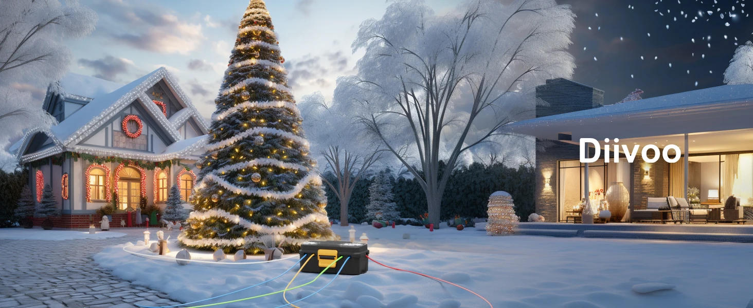 Description Picture 4 of itemDiivoo Waterproof Electrical Box Outside Cable Connection Socket Enclosure for Timers Extension Leads Holiday Garden Lawn