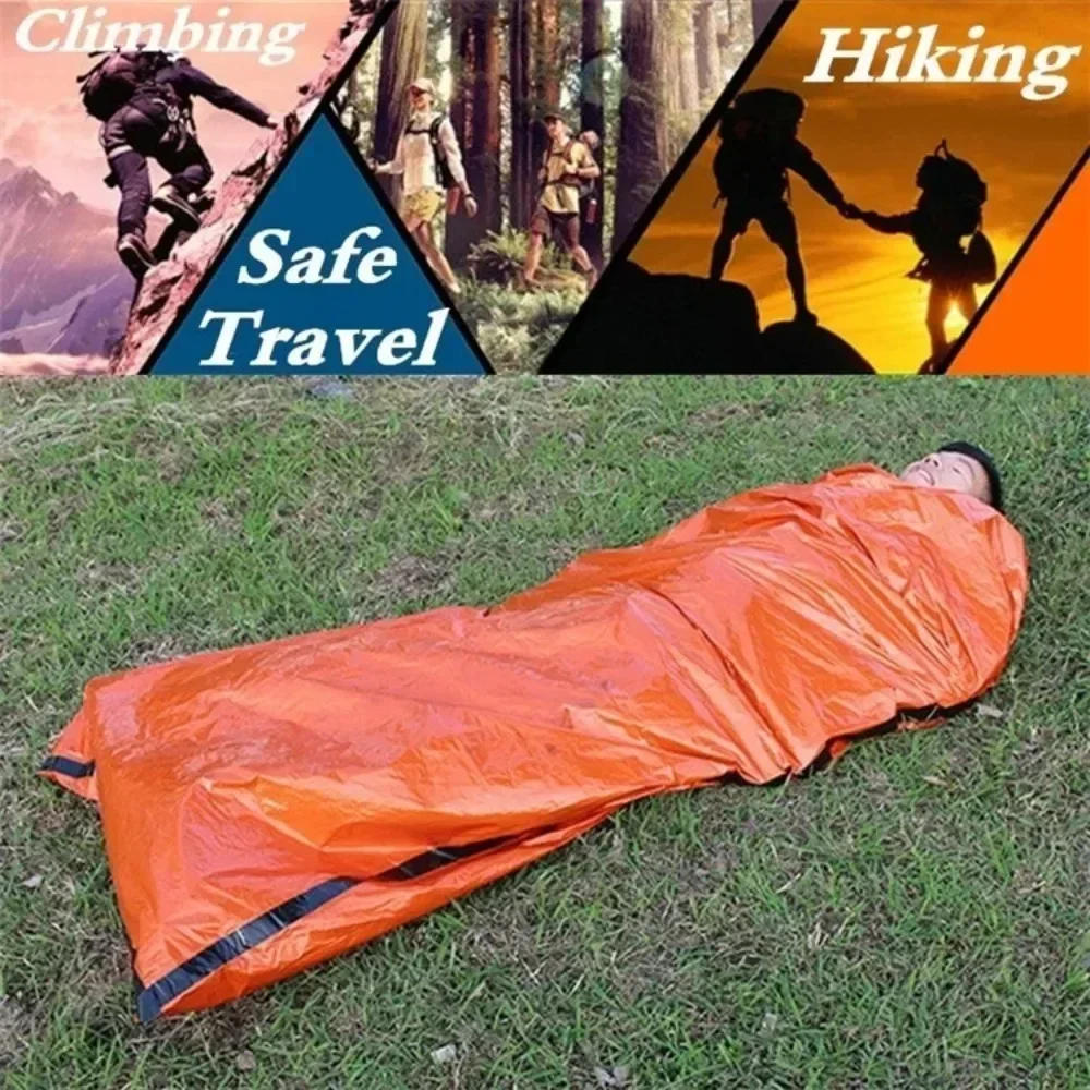 Description Picture 5 of itemOutdoor Emergency Survival Sleeping Bag Thermal Blanket Mylar Waterproof Reusable Sack Portable Camping Hiking Emergency Gear