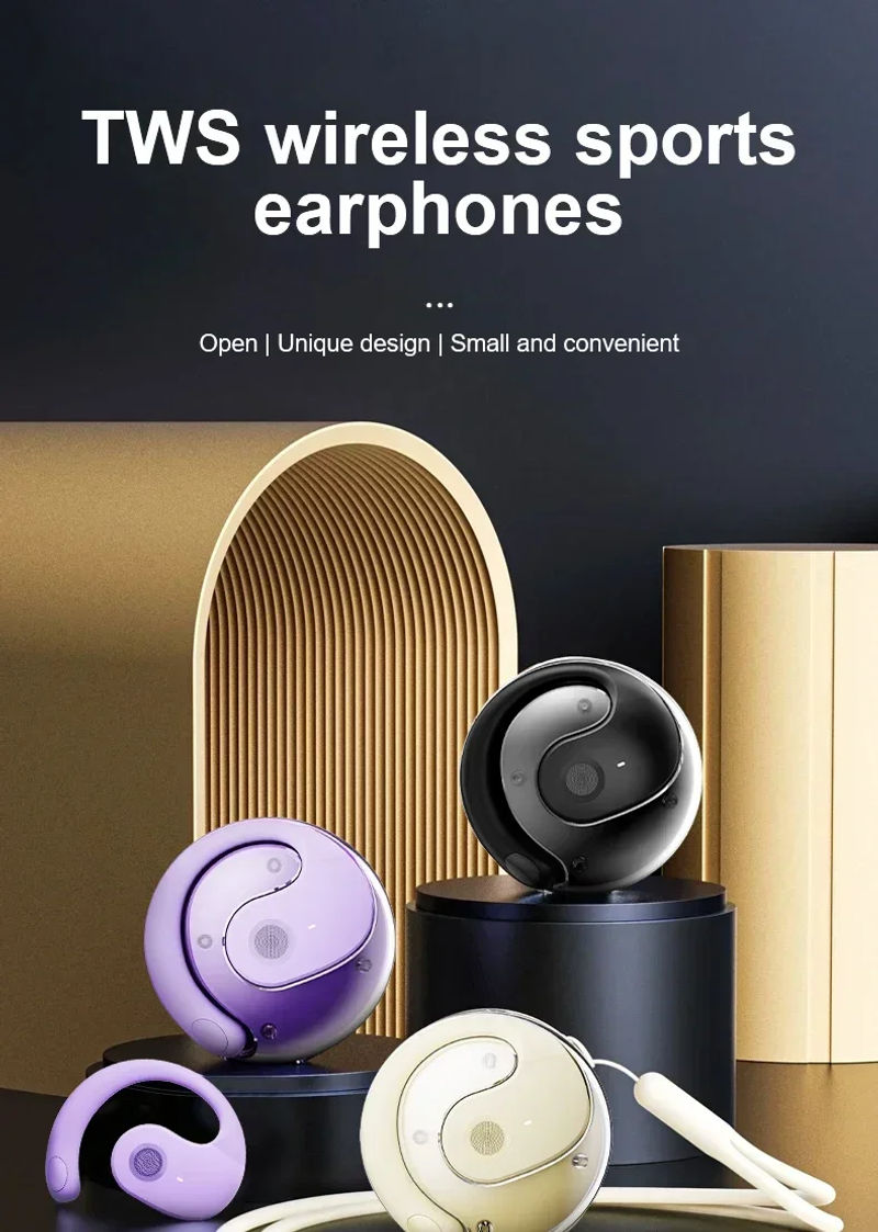 Description Picture 2 of itemOWS Wireless Headphones Bluetooth Headset with Mics HiFi Stereo Sound Earphones Smart Touch Sports Waterproof Earbuds for phone