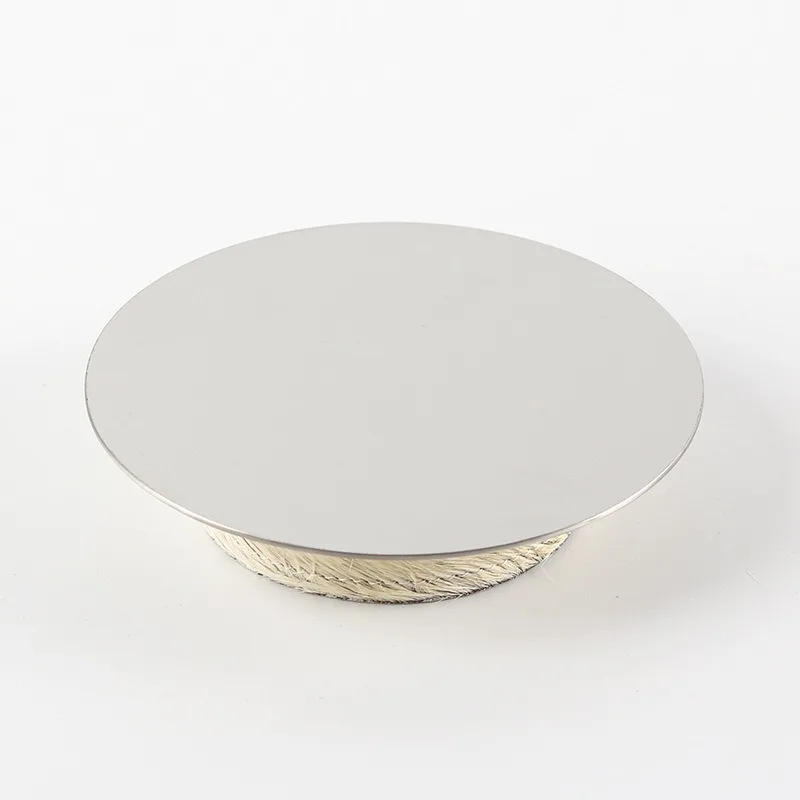 Description Picture 2 of itemStainless Steel Mirror Luxury Storage Trays Creative Round Shallow Desktop Storage Trays Modern Simple Fashional Home Decoration