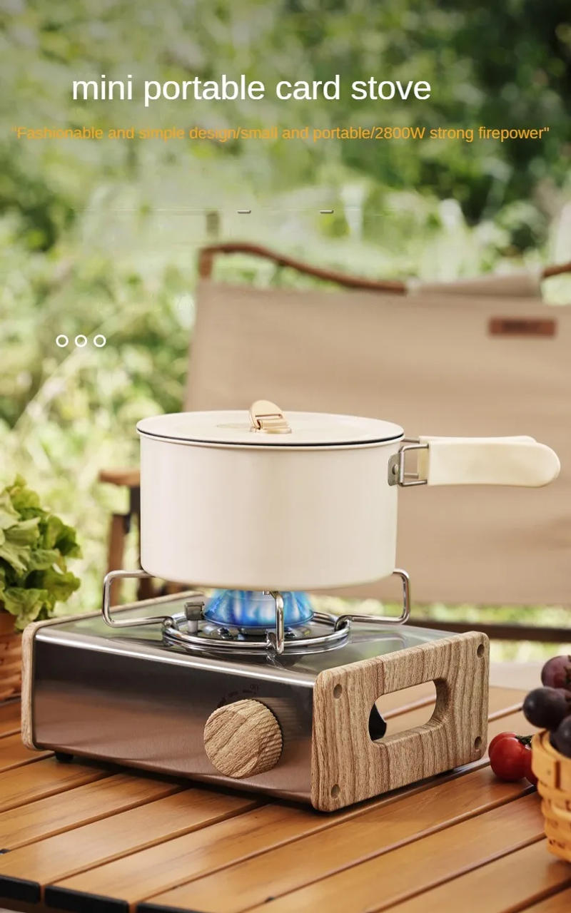 Description Picture 2 of itemOutdoor Mini Cassette Stove Camping Portable Gas Stove Stainless Steel Cassette Furnace Gases Burner Camping Accessories