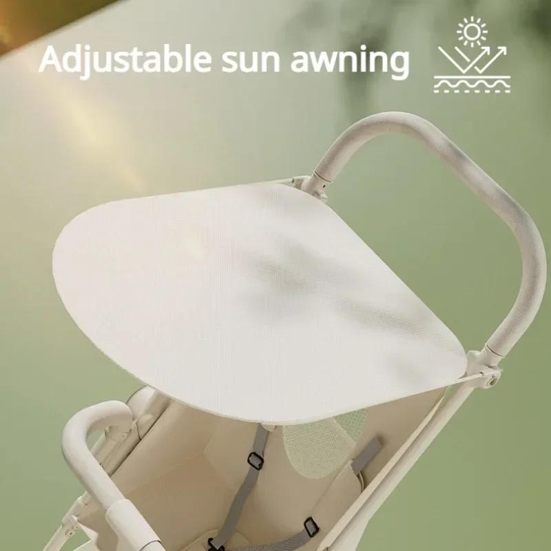 Description Picture 5 of itemFoldable Baby Stroller Lightweight Baby Strolling Cart with Removable Dining Tray Sunshade Travel Infant Stroller for Kids