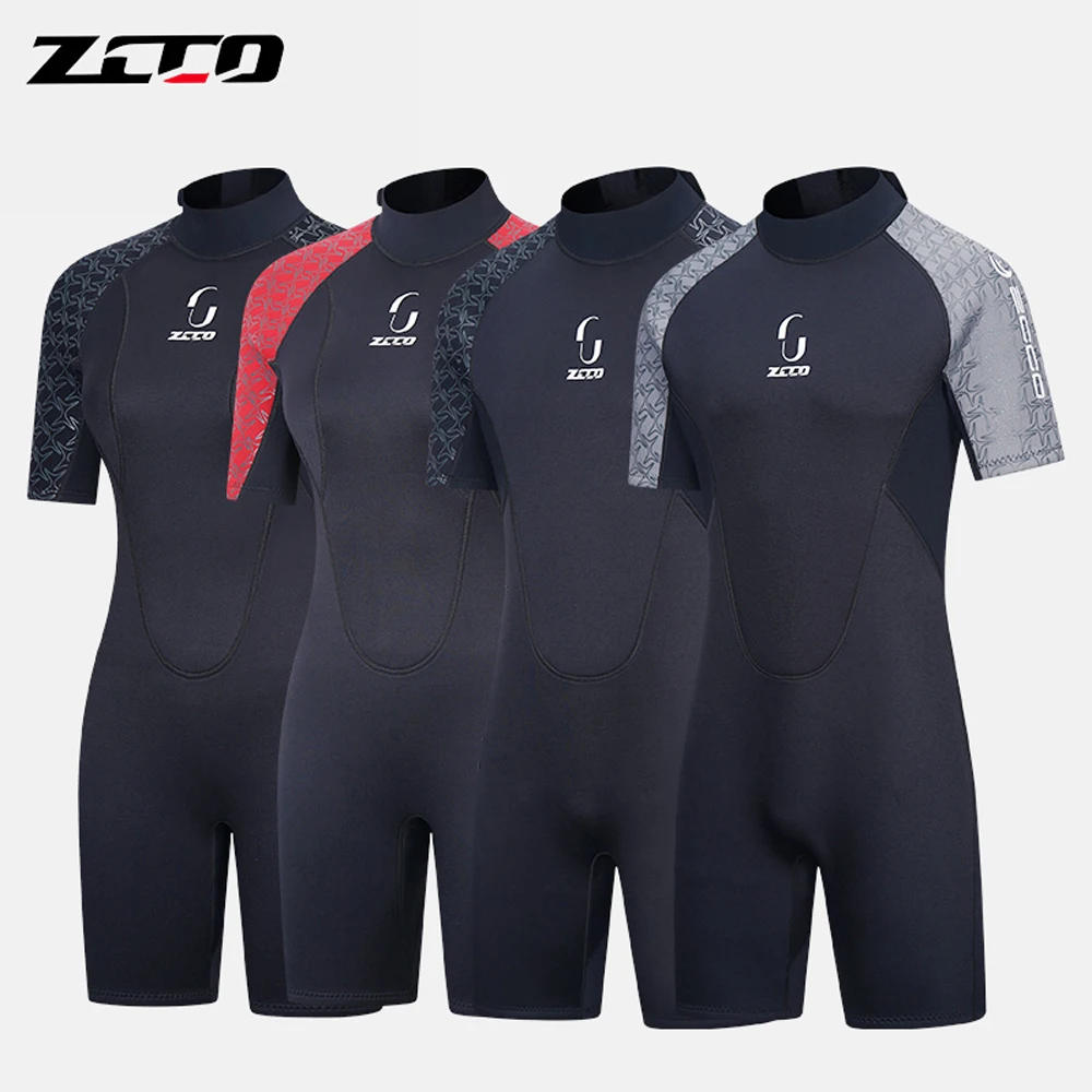 Description Picture 5 of item3MM Neoprene Short Sleeve Wetsuit Men Women Surf Scuba Diving Suit Equipment Underwater Spearfishing Kitesurf Equipment Swimwear
