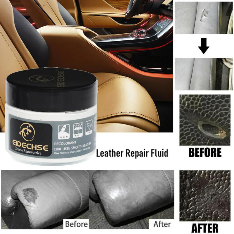 Description Picture 6 of item50ml Repair Leather Cream Color Repair Paste Filler Compound For Leather Restoration Cracks Burns Holes Black White Brown Repair