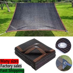 Black Anti-UV HDPE Shade Net Succulent Plant Shade Net Outdoor Swimming Pool Cover Shade Net Shading Rate 85~90%