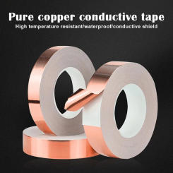 65FT Double Conductive Copper Foil Tape EMI Shielding Conductive Tape Multipurpose For Electrical Repair Tools Accessories