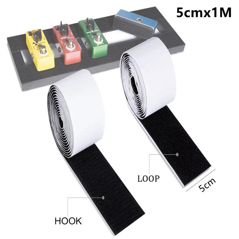 Description Picture 5 of item2pcs Guitar Effects Pedal Board Mounting Tape Hook And Loop Pedalboard 5cmx1M Strong Adhesive Electric Guitar Accessories