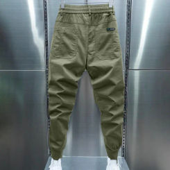 Regular Fit Men Pants Cozy Plush Men's Sweatpants with Drawstring Waist Pockets for Casual Streetwear Style Soft Warm