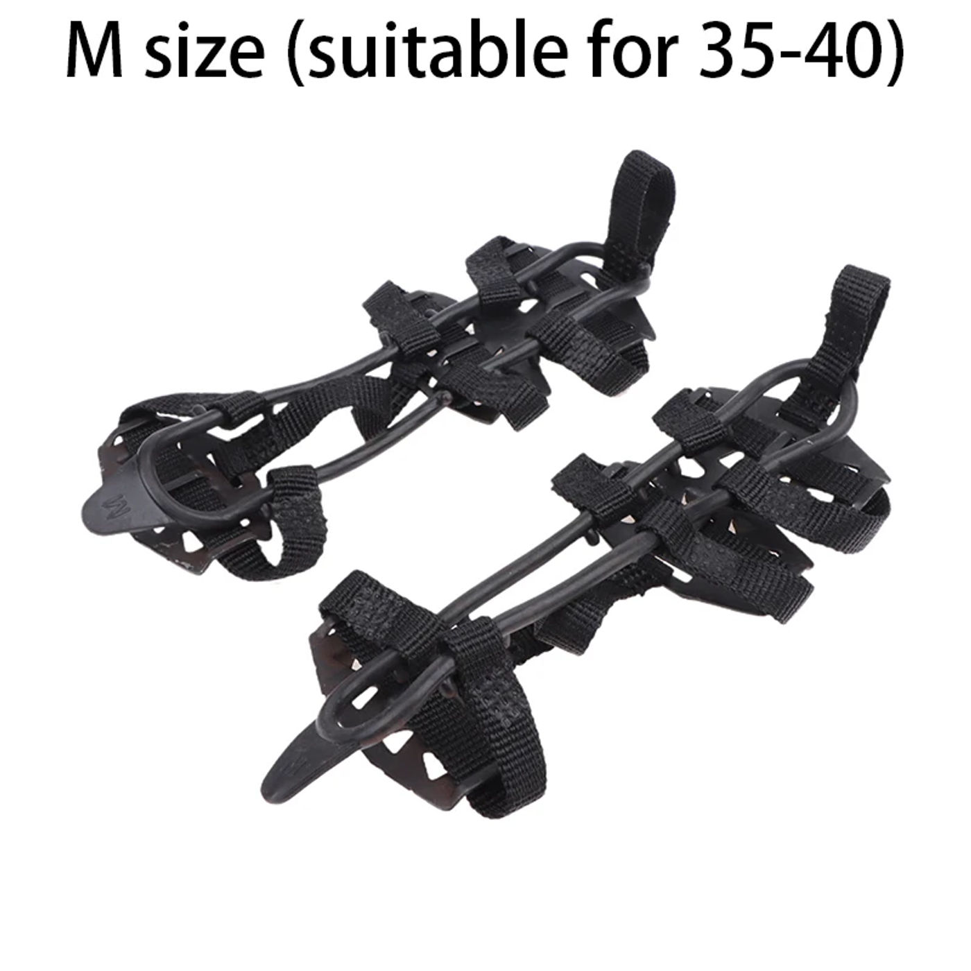 Description Picture 6 of item24 Teeth Anti-Slip Ice Claws Winter Ice Grips Gripper Unisex Snow Claw Shoe Covers Climbing Chain Crampons Outdoor Accessories