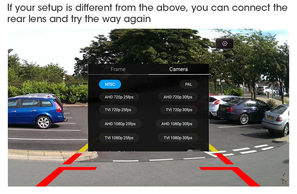 Description Picture 3 of itemAHD 1920x1080P CVBS Night Vision 12V IP68 Waterproof 170° Degree Fisheye Golden Lens Full HD Vehicle Backup Car Rear View Camera