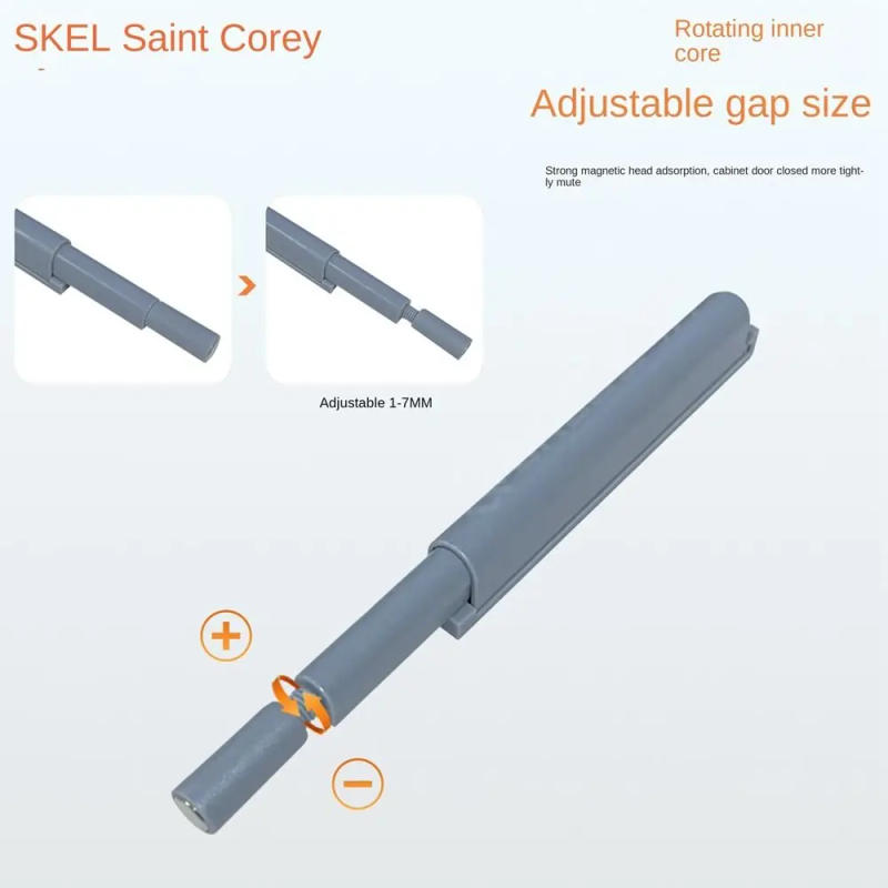 Description Picture 6 of item1PC Soft Quiet Closer Cabinet Door Suction Damper Buffers Door Stopper with Srews Invisible Handle Home Furniture Hardware