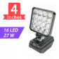 4IN 16LED 27W