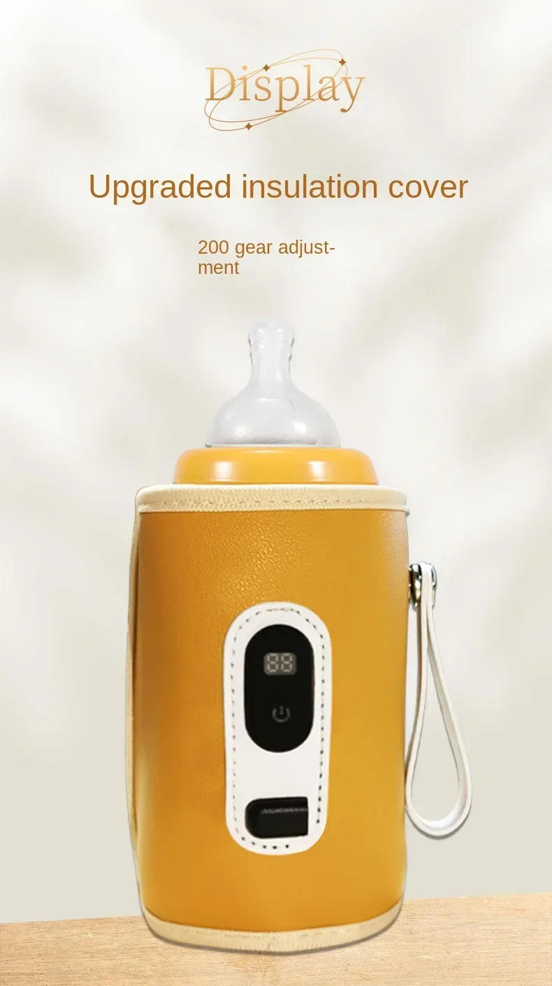 Description Picture 2 of itemUSB Baby Milk Bottle Thermal Bag Digital Display Universal Nursing Bottle Heater Portable Baby Milk Heat Keeper for Traveling