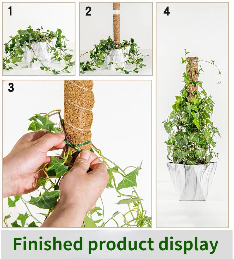 Description Picture 5 of itemPlant Climbing Coir Totem Pole Safe Gardening Coconut  Stick For Climbing Plants Vines And Creepers Plant Support