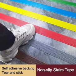 Pressing Strip Self-adhesive Anti-Slip Stair Strip PVC Non Slip Stair Treads Strip Staircase Sticker Stairs