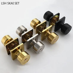 Modern Bathroom Ball Lock Stainless Steel Keyless Door Lock Round Handle Lockset Mute Bedroom Door Locks Household Hardware