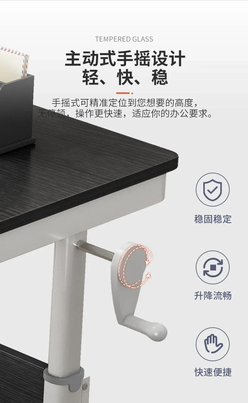 Description Picture 6 of itemSH Aoliviya Official New Lifting Table Computer Desktop Student Desk Home Study Table Writing Desk Adjustable Desk Simple Modern