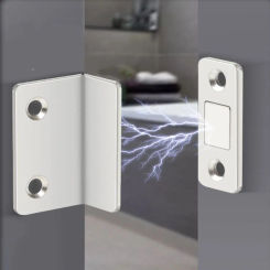 Ultra Thin L Type Closures Latch Cabinet Catches Strong Magnetic Door Closer Door Stopper