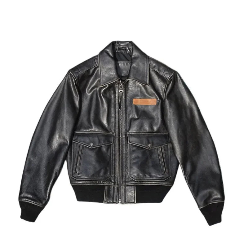 Genuine Leather Jacket Men