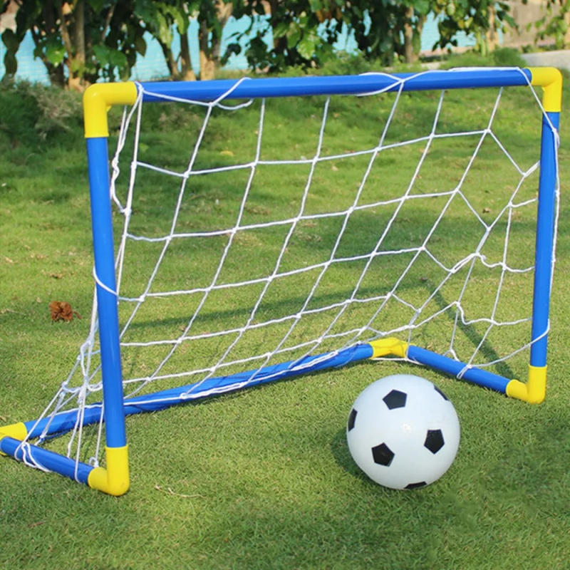 Description Picture 3 of item1PC Indoor Mini Folding Soccer Goal Net Plastic Football Post Frame Set Inflatable Kids Sport Toys For Indoor Outdoor Team Games