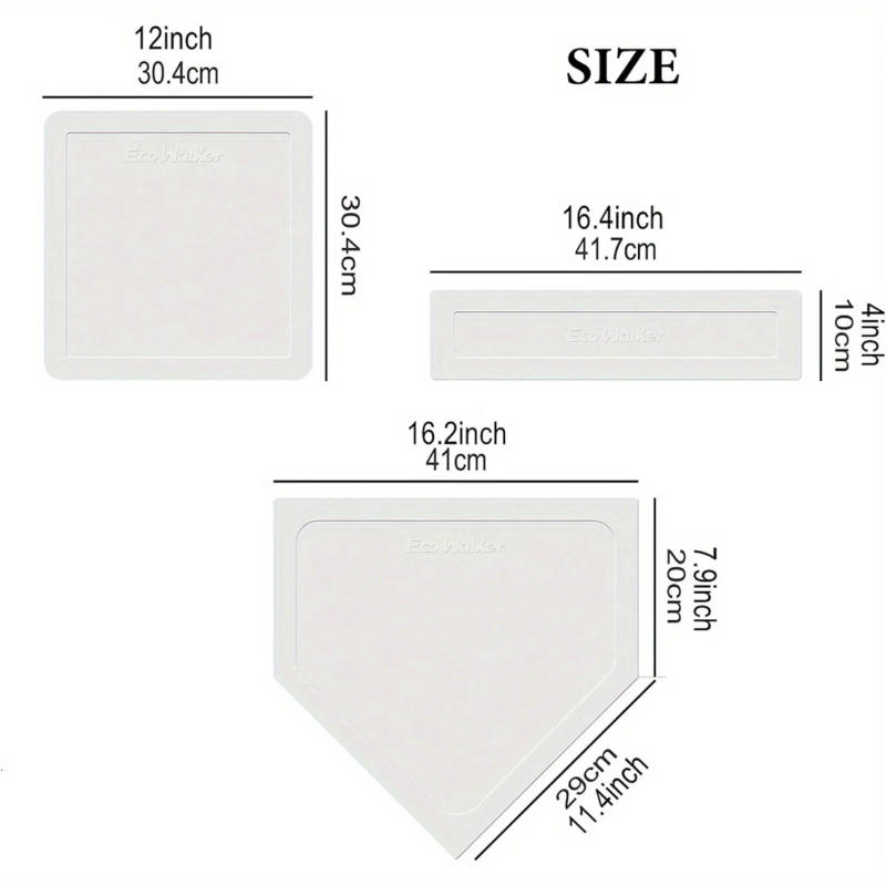 Description Picture 5 of itemRubber Baseball Base Set for Training & Competition, Indoor/Outdoor Bases for Baseball, Softball & Kickball