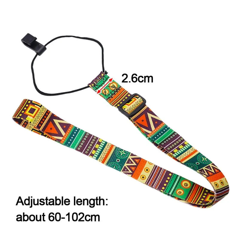 Description Picture 5 of itemAdjustable Guitar Strap Ukulele Accessory Ethnic Style Polyester Guitar Belts Ukulele Strap Guitar