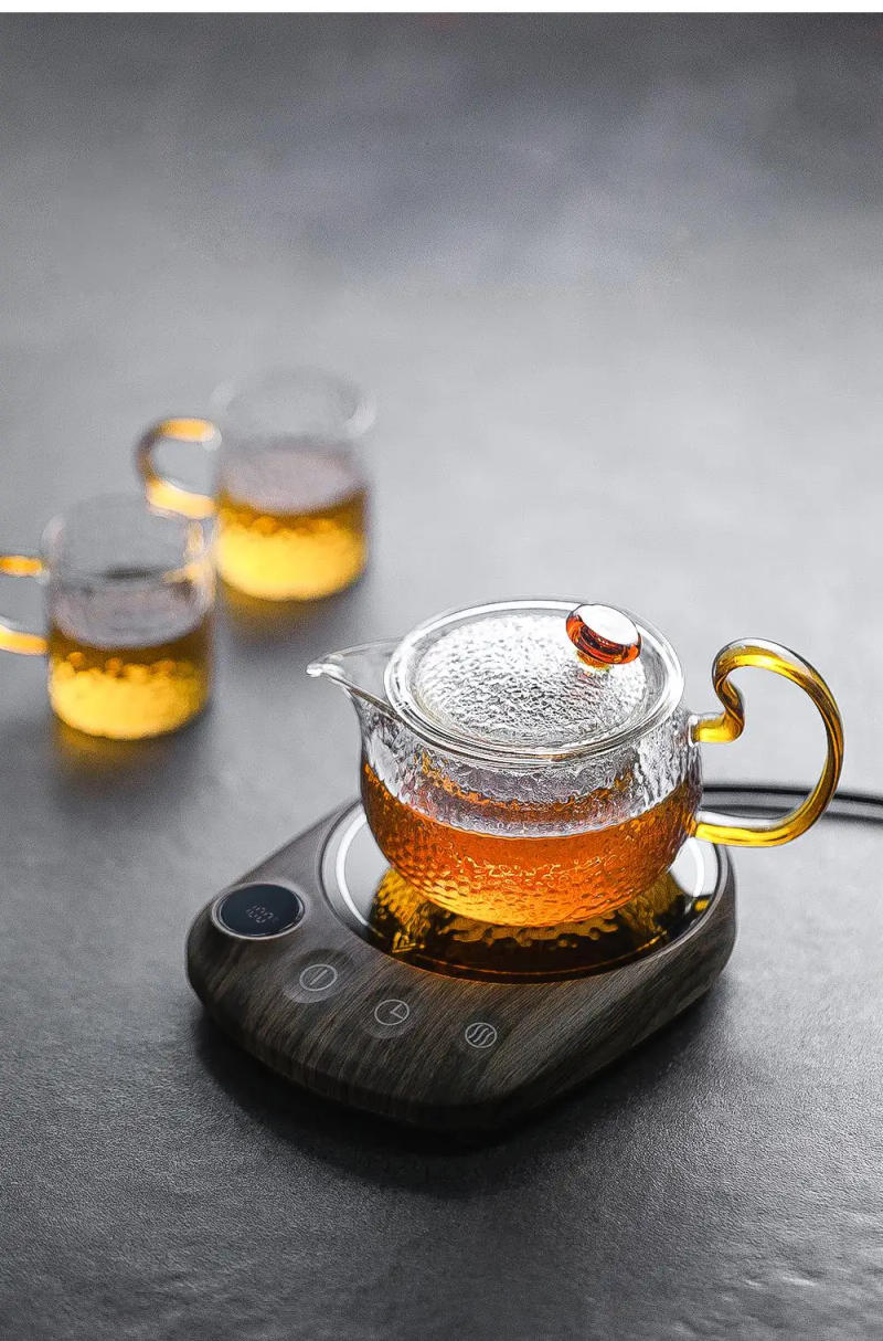 Description Picture 3 of item200W Coffee Mug Warmer Cup Heater 100°C Hot Tea Makers Warmer Coaster Heating Pad  5 Gear Cup Heaters For Coffee Milk Tea 220V